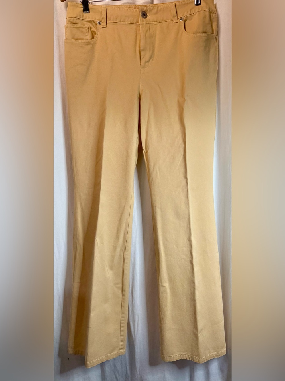 Chico's Pale Yellow Chinos